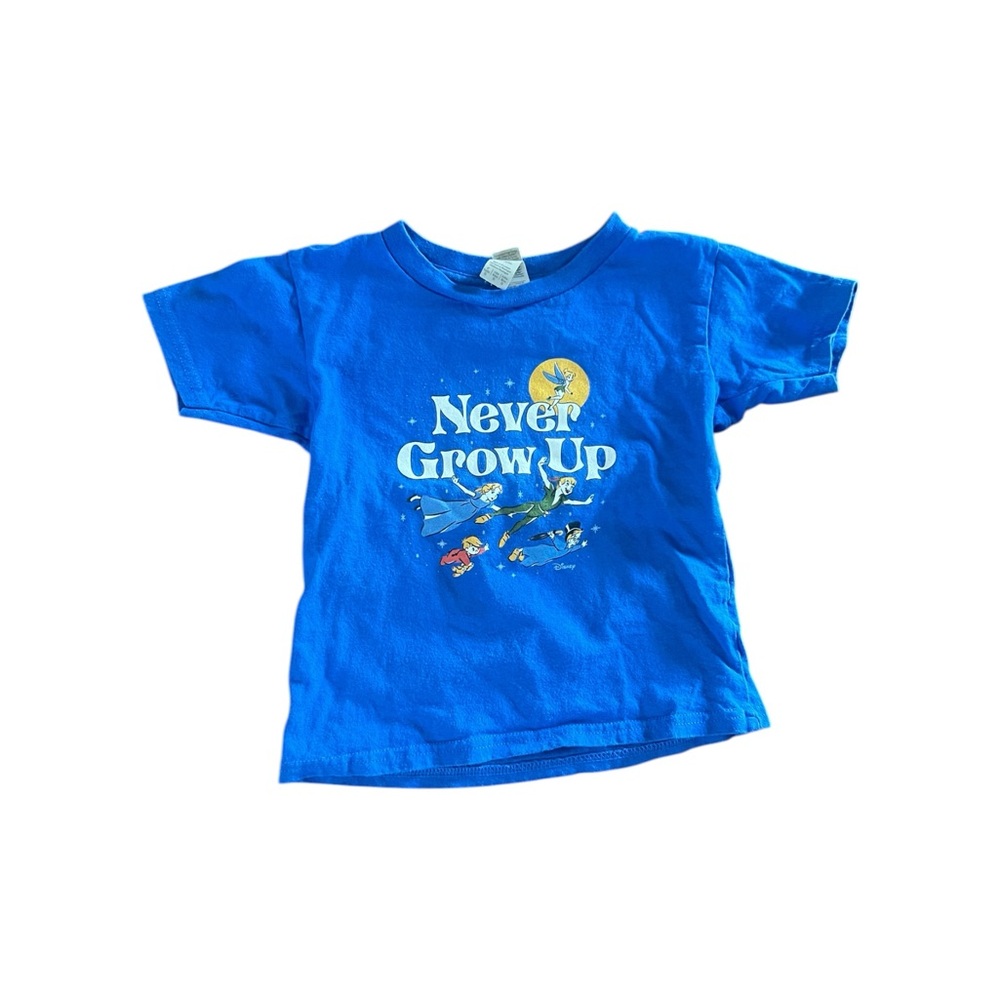 Peter Pan “Never Grow Up” T-Shirt, Size 4T, Unisex Boys Girls